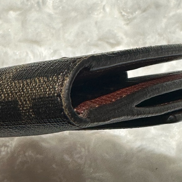 FENDI Zucca Compact Wallet PVC Coated Excellent - Picture 8 of 9